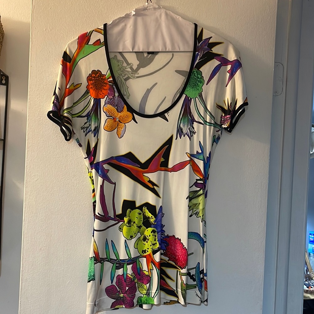 Beautiful Cavalli top . Worn once beige color. Also have the matching pants
